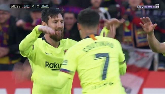 اهداف مباراة برشلونة وجيرونا (2-0) الدوري الاسباني