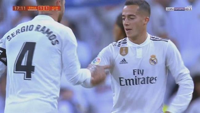 هدف تعادل ريال مدريد مع جيرونا (1-1) لوكاس فاسكيز