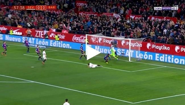 اهداف مباراة برشلونة واشبيلية (0-2) كأس ملك اسبانيا