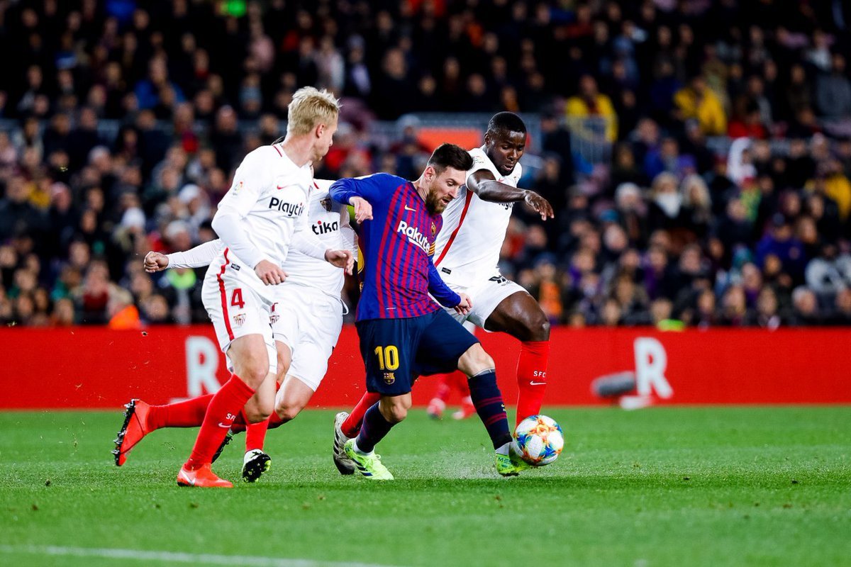 برشلونة يكتسح إشبيلية بسداسية ويتأهل لنصف نهائي الكأس