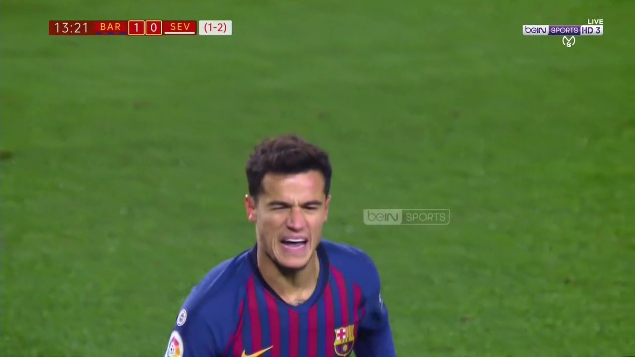 فيديو: هدف برشلونة الأول ضد إشبيلية