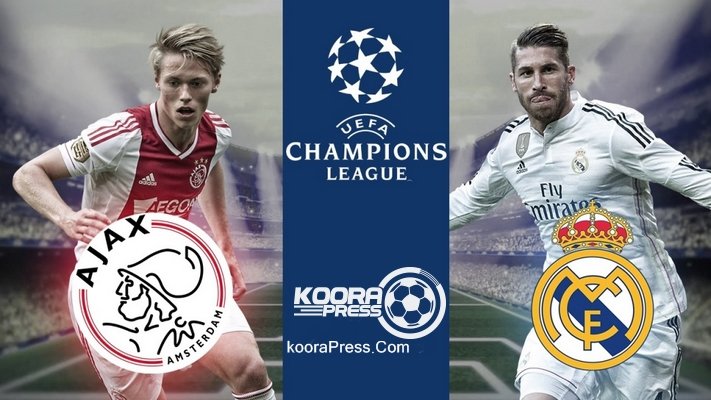 القنوات الناقلة لمباراة ريال مدريد ضد اياكس اليوم وترددها