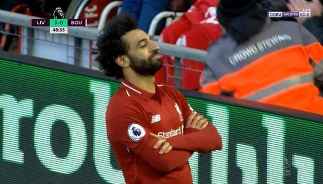 هدف محمد صلاح الرائع في مرمى بورنموث