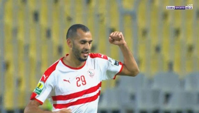 خالد بوطيب يضع بصمته الأفريقية الأولى مع الزمالك و يسجل هدف رائع في مرمى نصر حسين داي
