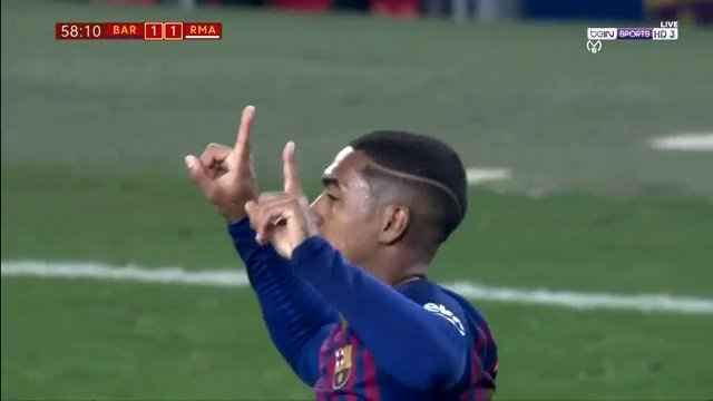 هدف برشلونة الأول في مرمى ريال مدريد