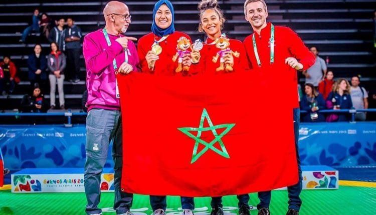 المغربية فاطمة الزهراء الفائزة بذهبية التايكواندو في أولمبياد الشباب 2018 ضمن المشاركين  في مؤتمر الإبداع الرياضي الدولي