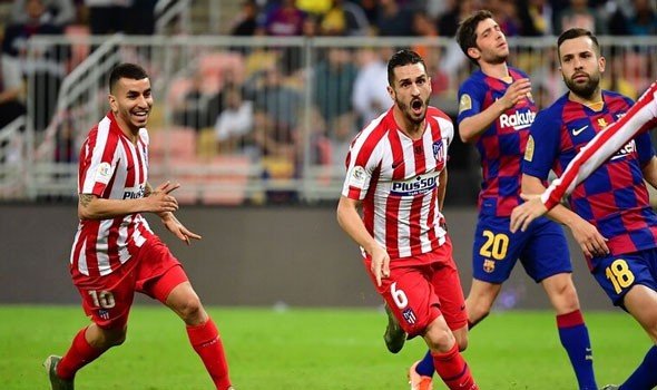 أتلتيكو مدريد يهزم البارصا و يضرب موعداً مع الريال في نهائي كأس السوبر (فيديو)