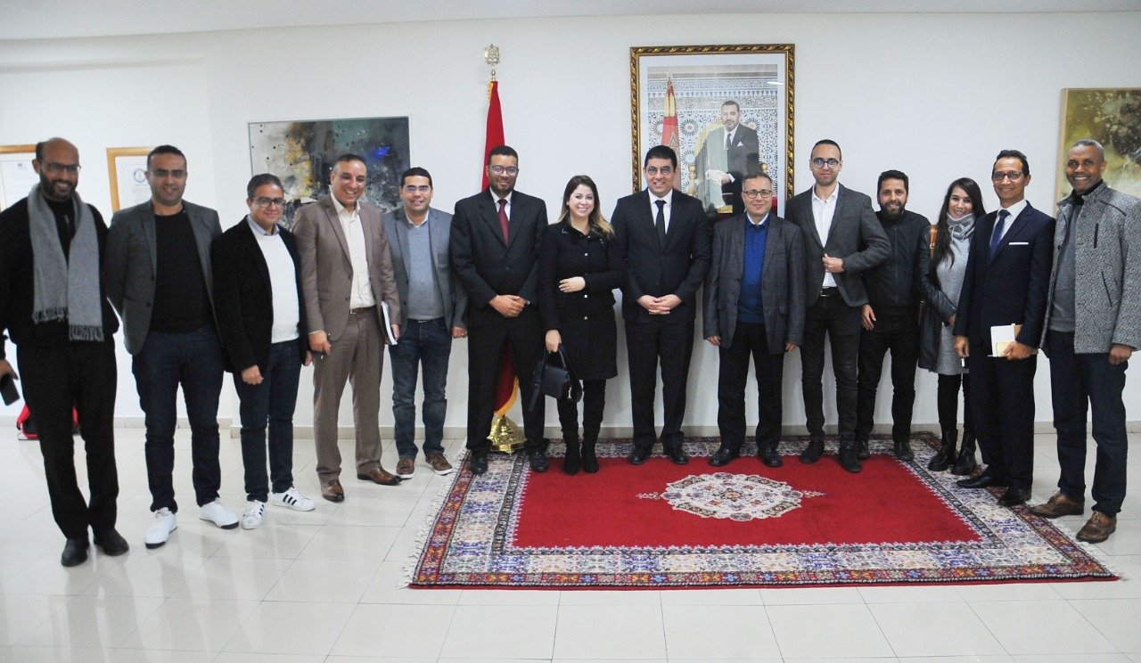 لقاء مثمر للرابطة المغربية للصحافيين الرياضيين مع وزير الشباب والثقافة والتواصل بنسعيد