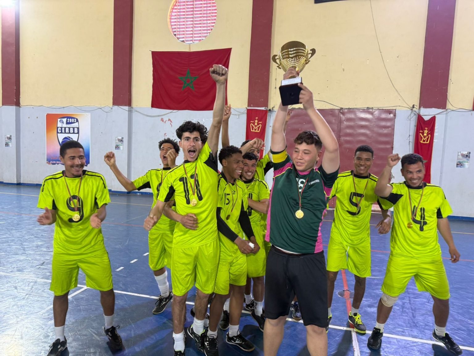 الحي الجامعي بالرشيدية يتوّج بطلاً لكأس جامعة مولاي إسماعيل لكرة القدم داخل القاعة